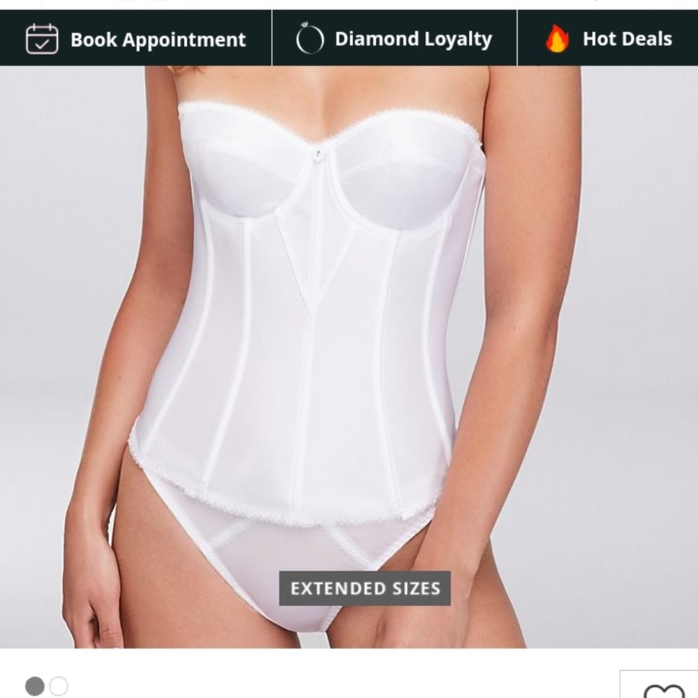 White torsolette